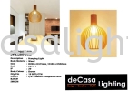 Wooden Pendant Ceiling Light (DYWJ8007-D350) (DYWJ8007-D450)  Rope / Wood / Bamboo Pendant Light PENDANT LIGHT