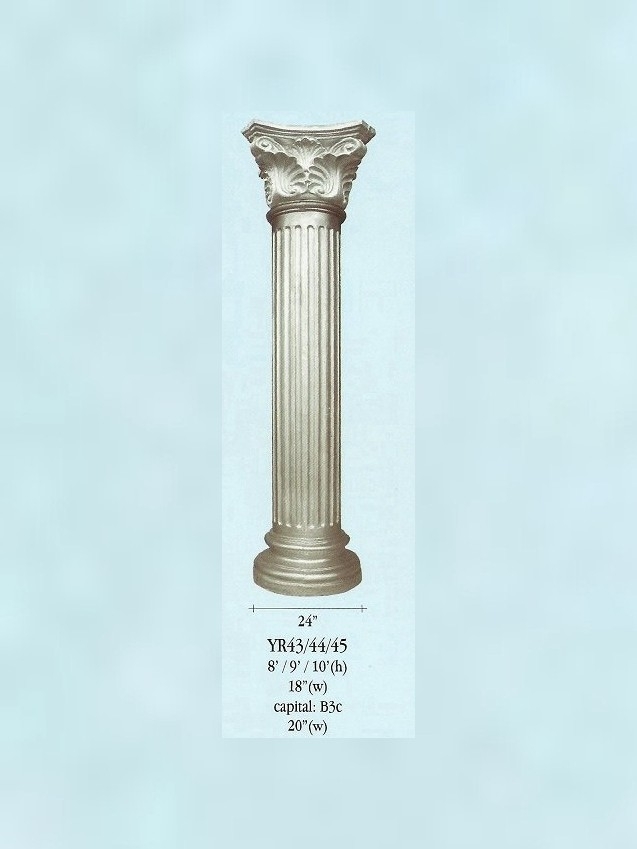 YR 43 - YR 44 - YR 45 Roman Column Cement Column / Cement  Pillar  Choose Sample / Pattern Chart