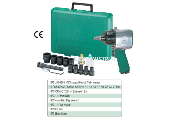 17PCS 1/2"AIR IMPACT WRENCH SET