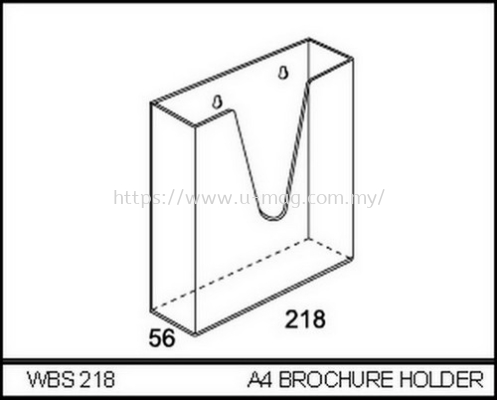 WBS218 A4 BROCHURE HOLDER