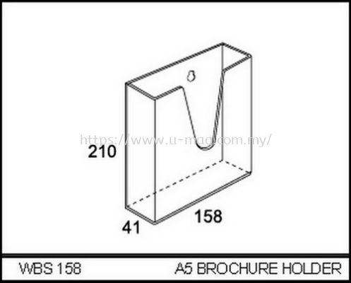 WBS158 A5 BROCHURE HOLDER