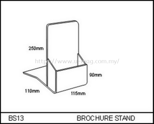 BS13 BROCHURE STAND