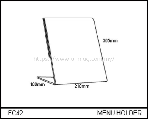 FC42 MENU HOLDER