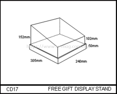CD17 FREE GIFT DISPLAY STAND