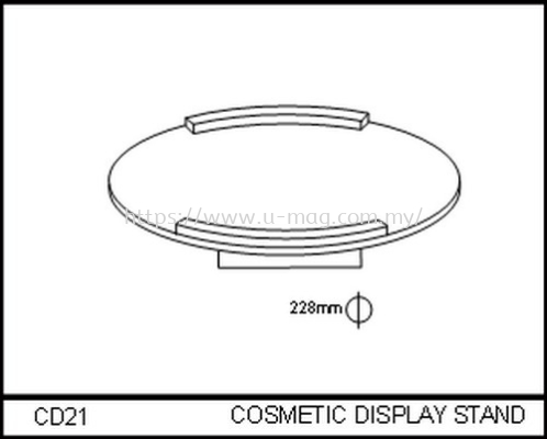 CD21 COSMETIC DISPLAY STAND