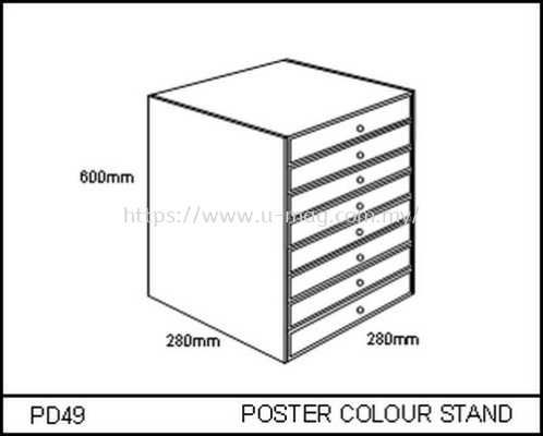 PD49 POSTER COLOUR STAND