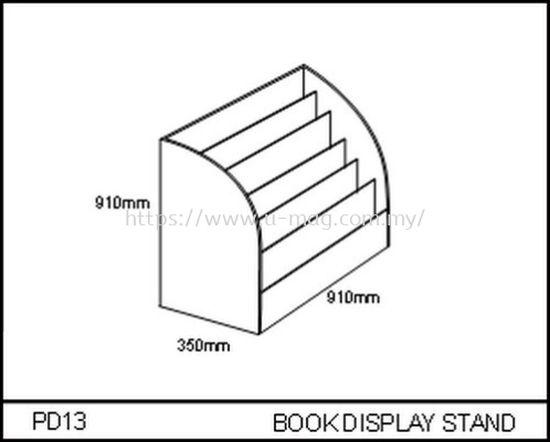 PD13 BOOK DISPLAY STAND