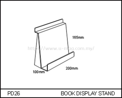 PD26 BOOK DISPLAY STAND