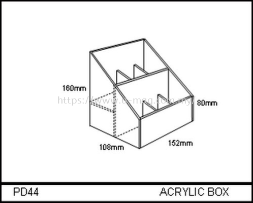 PD44 ACRYLIC BOX