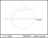 U TY 049 TROPHY - Clear Acrylic