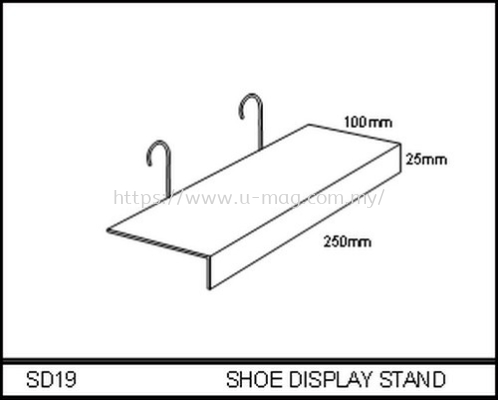 SD19 SHOE DISPLAY STAND