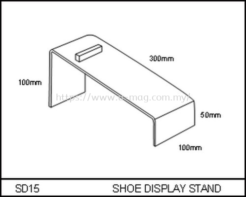 SD15 SHOE DISPLAY STAND