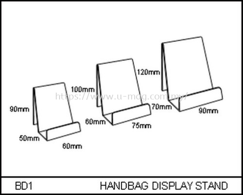 BD1 HANDBAG DISPLAY STAND