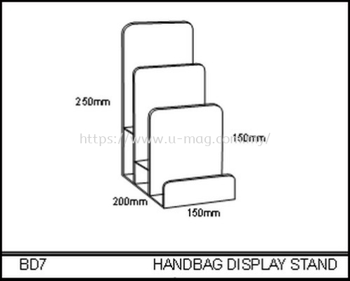 BD7 HANDBAG DISPLAY STAND