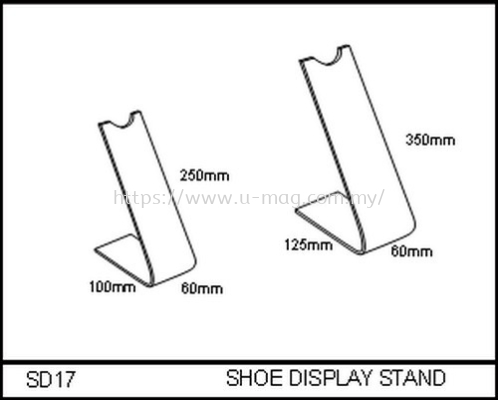 SD17 SHOE DISPLAY STAND