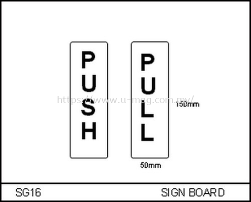 SG16 SIGN BOARD