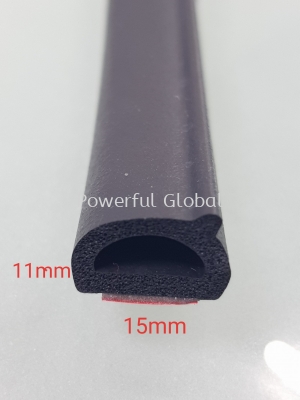 D Profile Rubber Seal Strip with adhesive tape