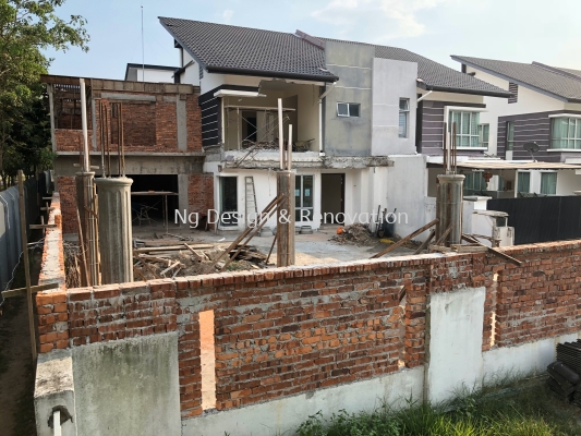 Kitchen Extension Renovation Works at Klang