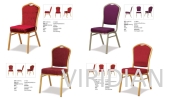 CY1805/CY8029/CY1808/CY601 Aluminium Tube Chair Chair Banquet Furniture