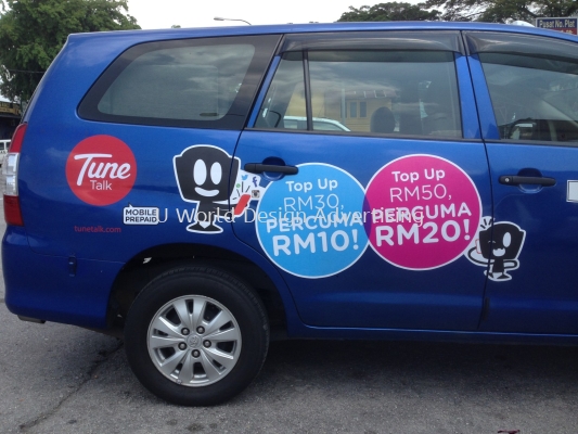 Tune Talk Inkjet Uv sticker at klang selangor