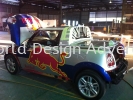 Red Bull Mini Cooper  body sticker design (5) VEHICLE CAR STICKER