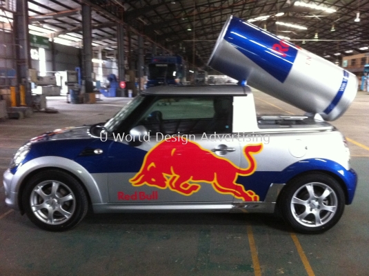 Red Bull Mini Cooper  body sticker design (11)