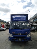 PKT Global Enterprise  box truck inkjet uv sticker  at usj19 subang jaya selangor