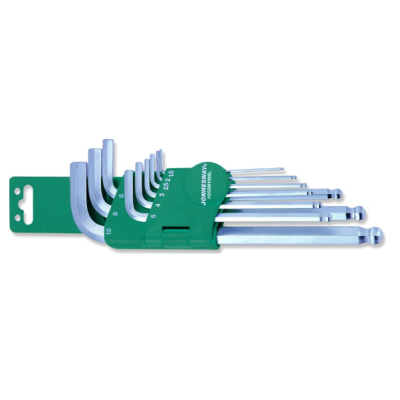 9PCS LONG ARM BALL POINT HEX KEY SET (MM) (H05SM109S)