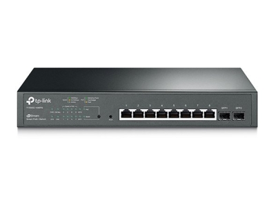 T1500G-10MPS. TPlink JetStream 8-Port Gigabit Smart PoE+ Switch with 2 SFP Slots 