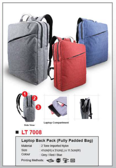 Laptop Back Bag LT7008