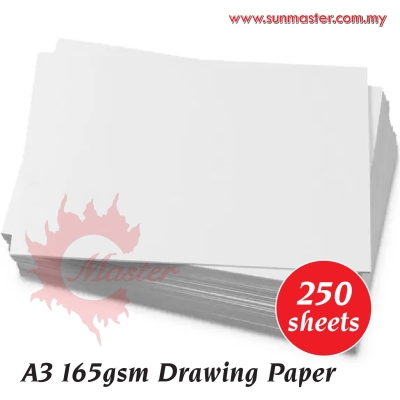 A3 165gsm Drawing Paper (250s)