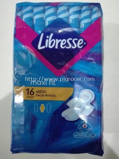 Libresse Maxi Fit Maxi Wings 16's 24cm