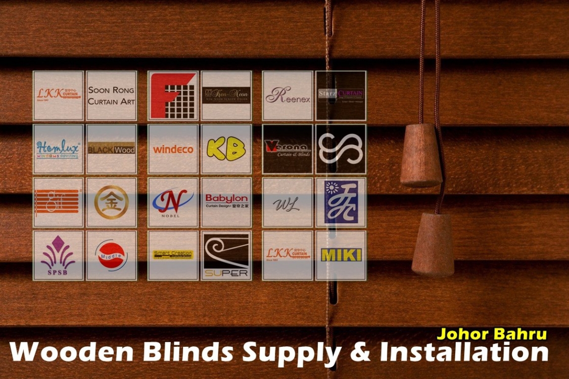 Wooden Blinds Supply & Install Johor Bahru Wooden Blinds / Bamboo Blinds Curtain Furnishing & Wallpaper Merchant Lists