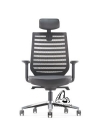 ZENITH HIGH BACK CHAIR-STRIPE FABRIC Mesh Chair Office Chair Office Furniture