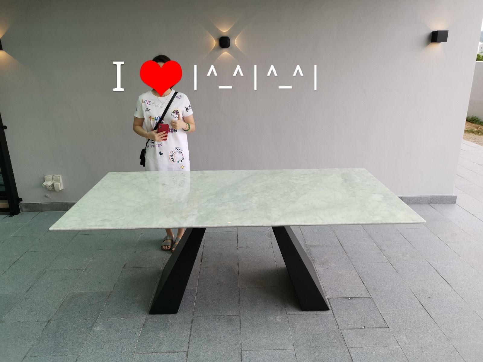 White Marble Dining Table From Italy - Arabescato Piana Marble 