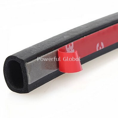 D Rubber Seal Strip with adhesive tape