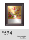 F594 Wooden Plaques & Velvet Box Trophy