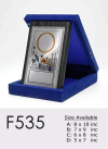 F535 Wooden Plaques & Velvet Box Trophy