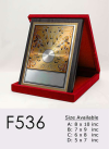 F536 Wooden Plaques & Velvet Box Trophy