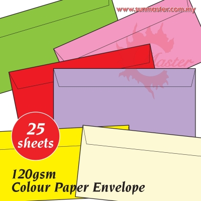 8.5" x 4.5" Color Envelopes (25s)