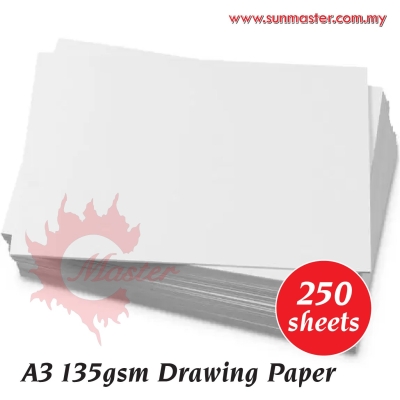 A3 135gsm Drawing Paper (250s)