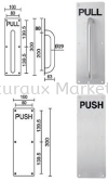 Pull & Push Plate Door Latch 01. ARCHITECTURAL HARDWARE