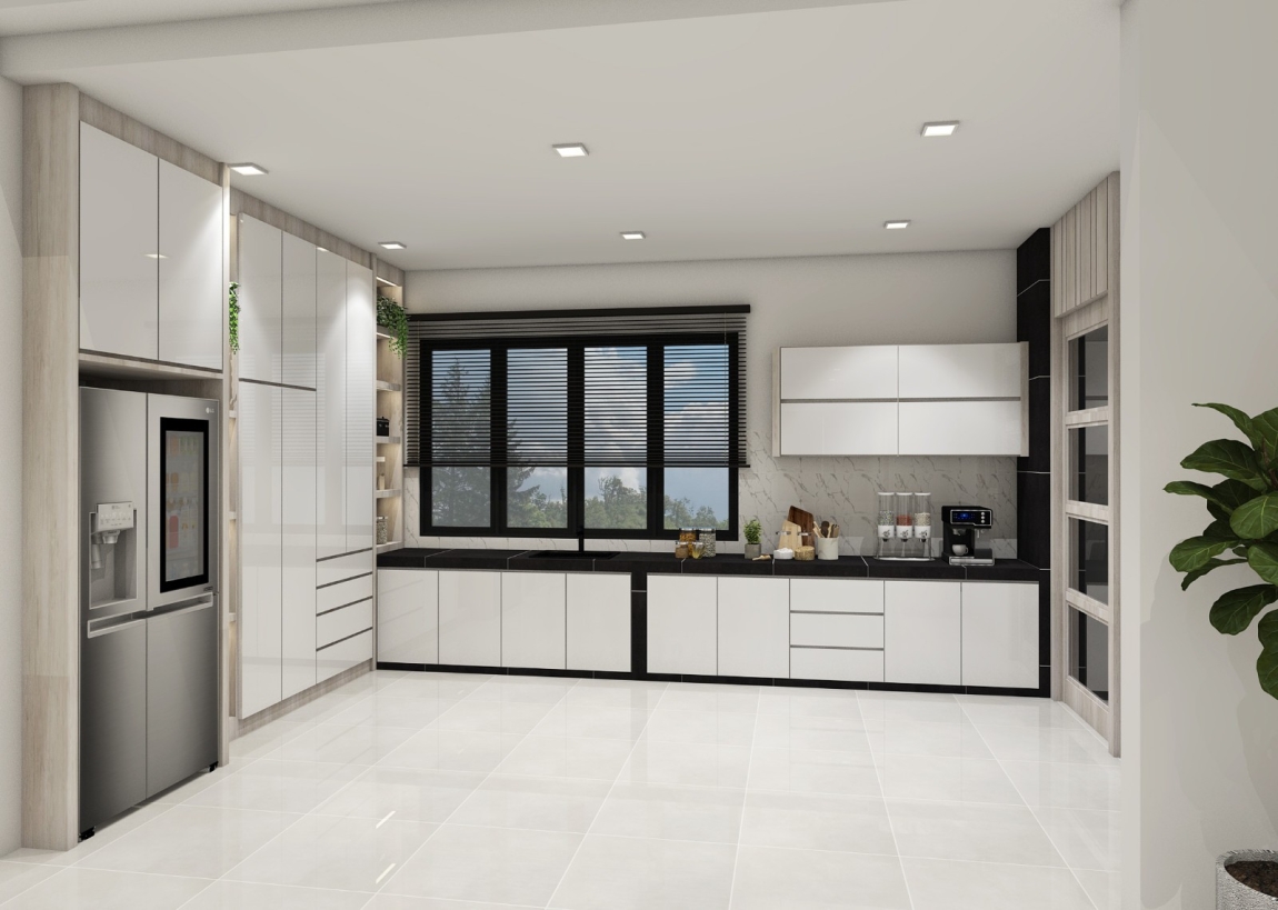 Reka Bentuh 3D Bilik Dapur & Kabinet Kabinet Dapur Dapur Reka Bentuk 3D