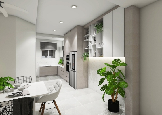 Dining Kitchen 3D Design 