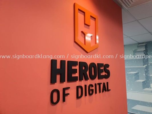 Heroes Od digital 3D EG box up lettering signage at bangsa Kuala Lumpur