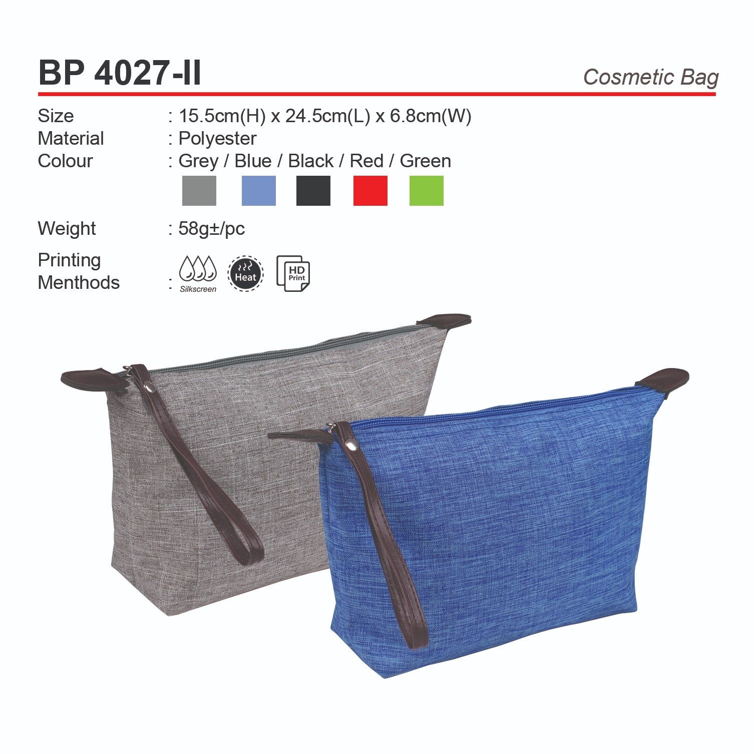 D*BP4027-II Cosmetic Bag (A)