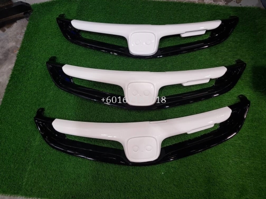 honda civic fd2r type r mugen grille abs material new set