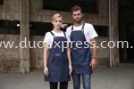 French Style Bakery & Coffee Bar Denim Apron Apron Baju Uniform Custom KL PJ 