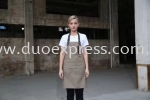 F&B Custom Apron -  Khaki Apron Baju Uniform Custom KL PJ 