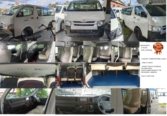 New TOYOTA HIACE 2.5l DIESEL LOW ROOF WINDOW VAN 